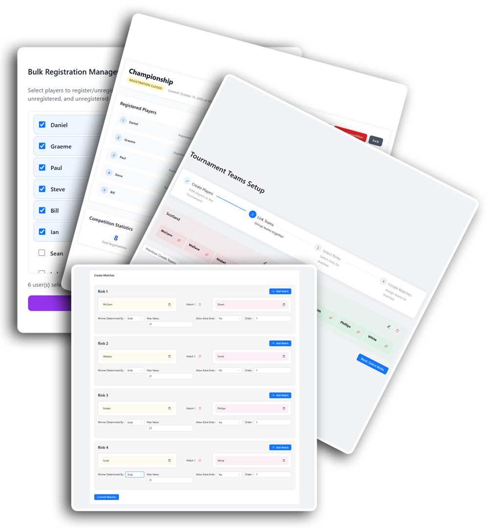 Scoreboard Solutions Features Admin